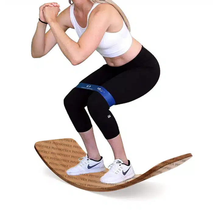 PHYSIOTREX Curved Balance Wooden Board Strengthen Leg Muscles